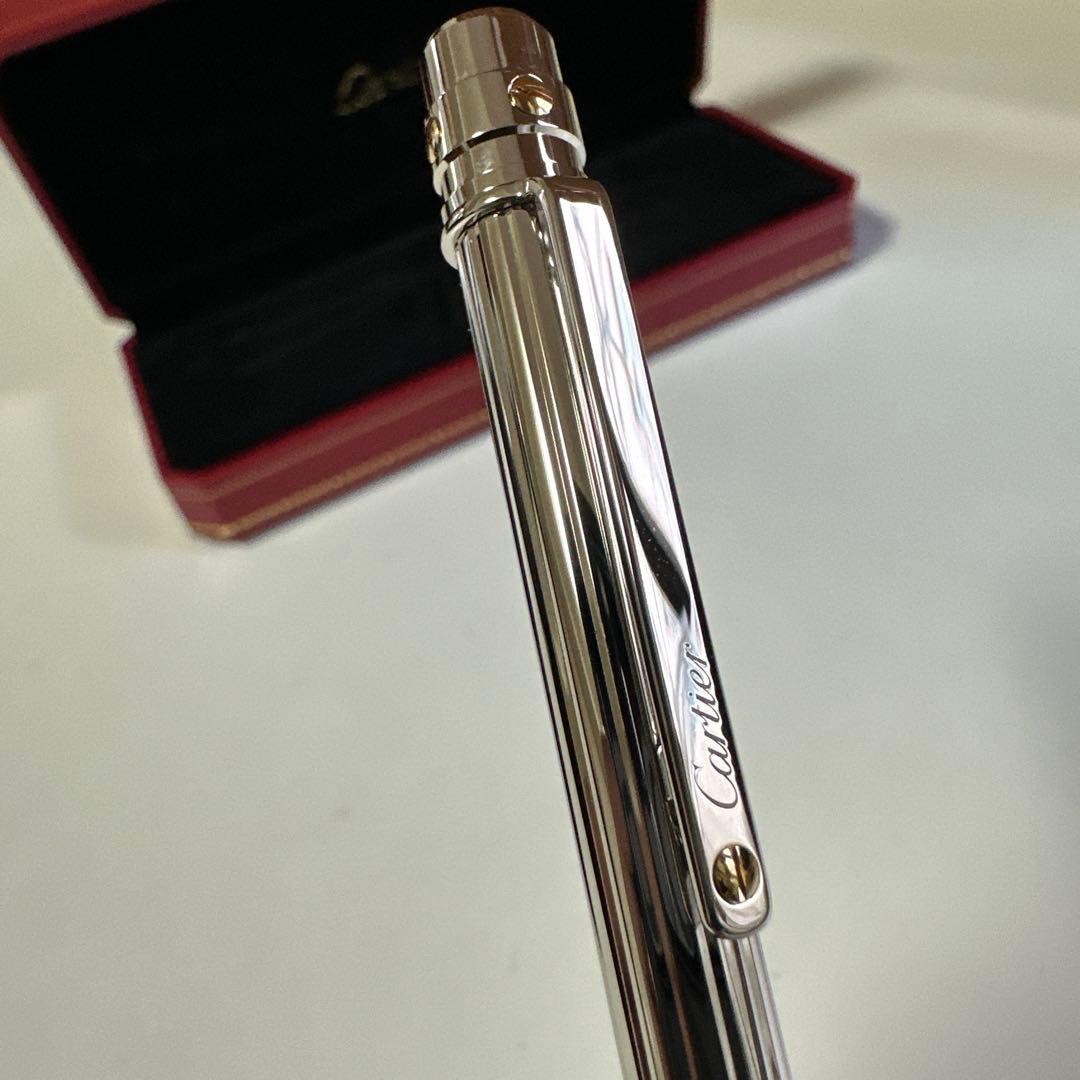 【100%本物】Cartier ボールペン ストライプデザイン　箱付き