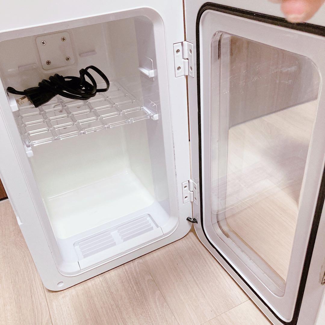 中古✧ベルソス 冷温庫 小型冷蔵庫 10リットル 中身が見える