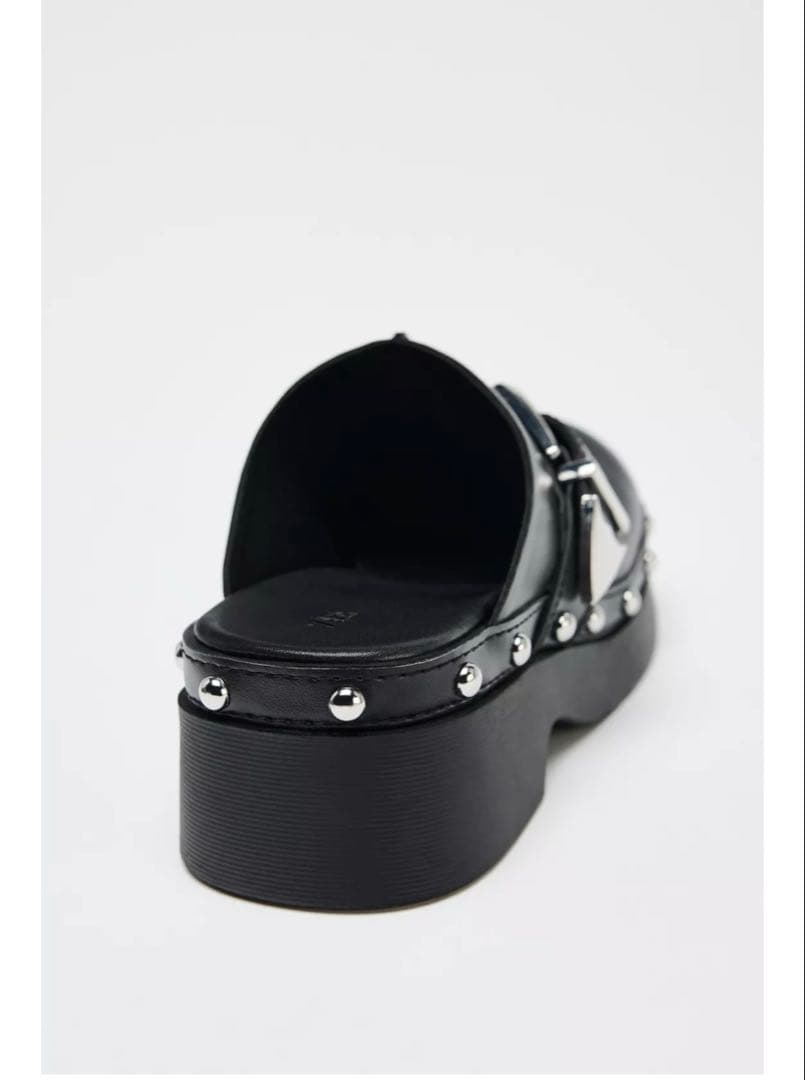 完売品⭐︎ZARA バックルスタッズ付きクロッグ 37（24cm）正規品