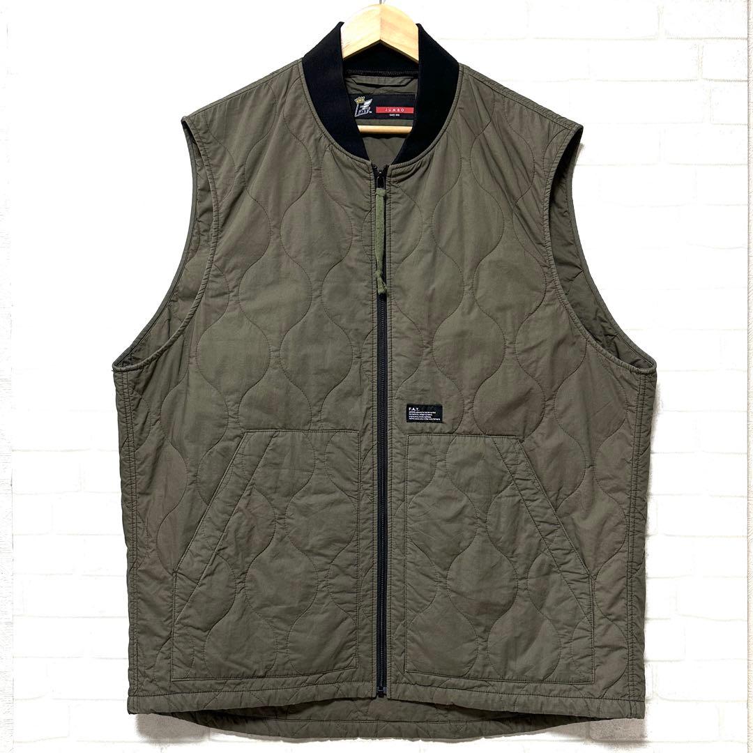 FAT GRENADE 中綿 ヘチマキルティング ミリタリーベスト ジャケット