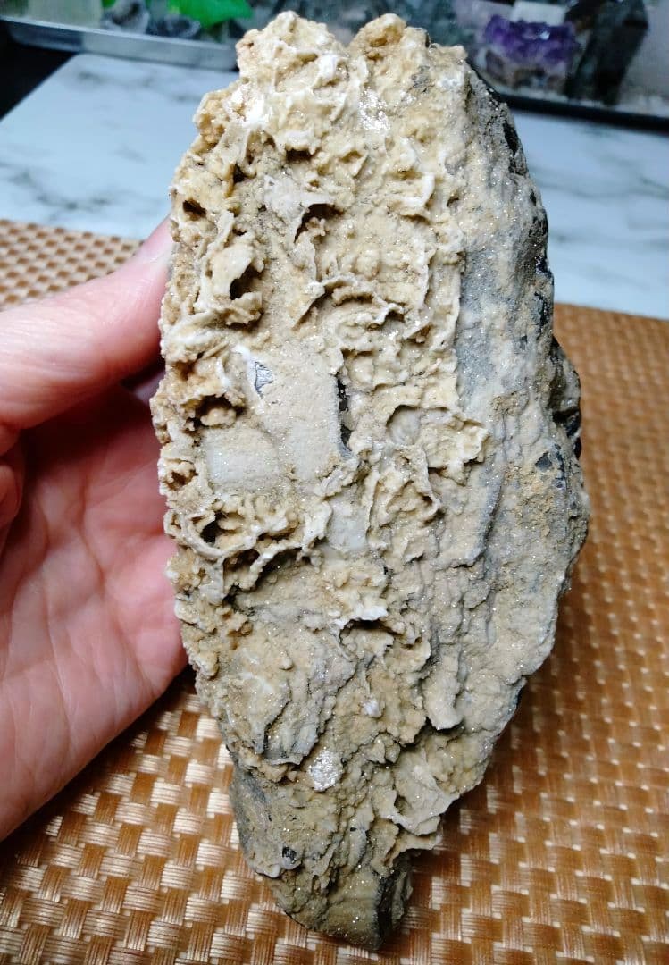 【純天然】★バーコード★★魔除け・厄除け★ 521ｇモリオン 黒水晶 原石