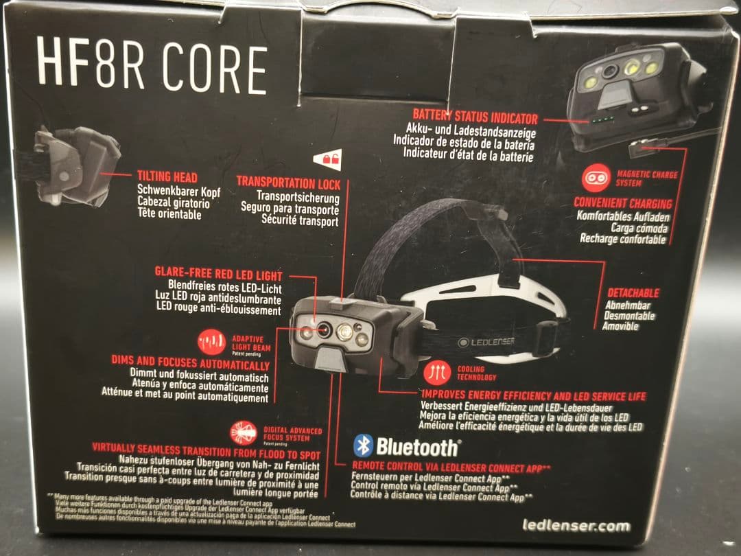 【新品】LEDLENSER HF8R Core レッドレンザー 1600lm