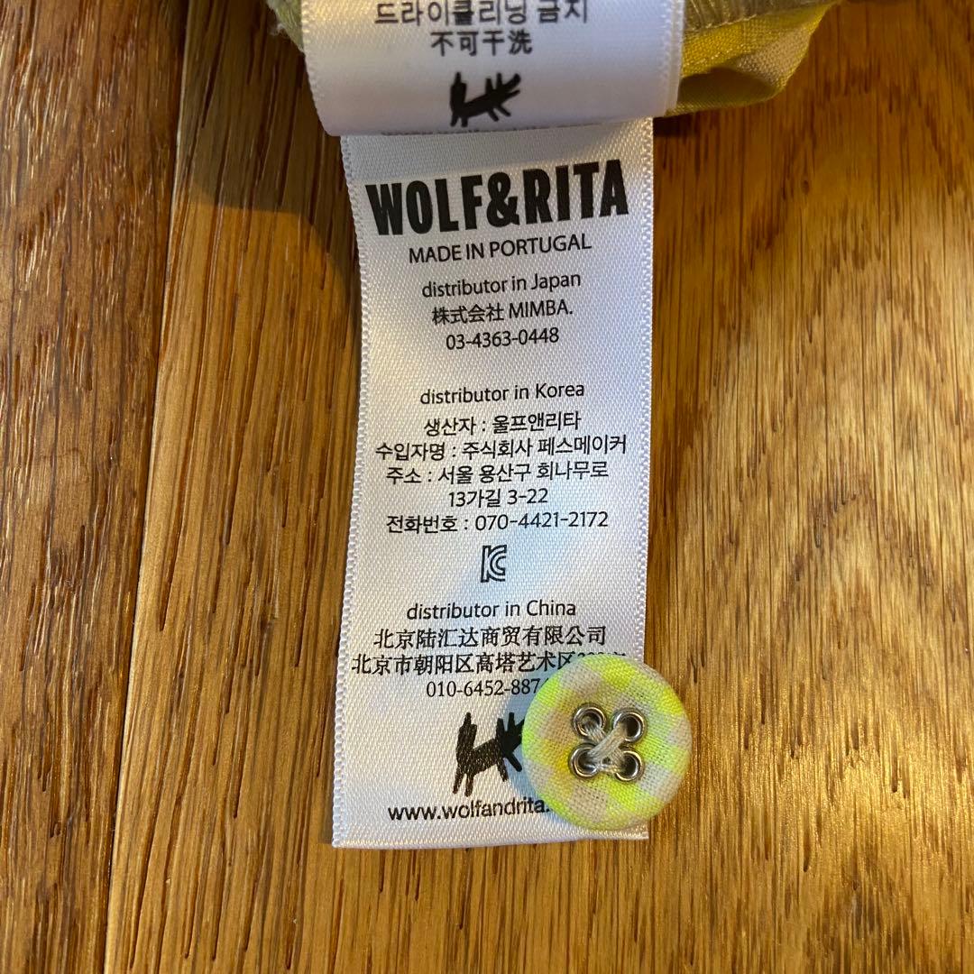 週末限定 25SS ウルフアンドリタ REGINA FLUOR ロンパース 黄色