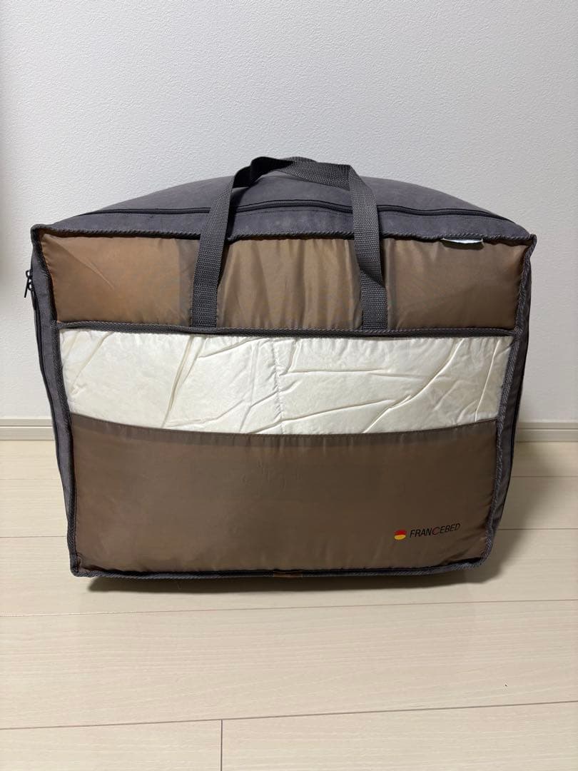 フランスベッド 羽毛掛けふとん　クイーンサイズ　羽毛布団