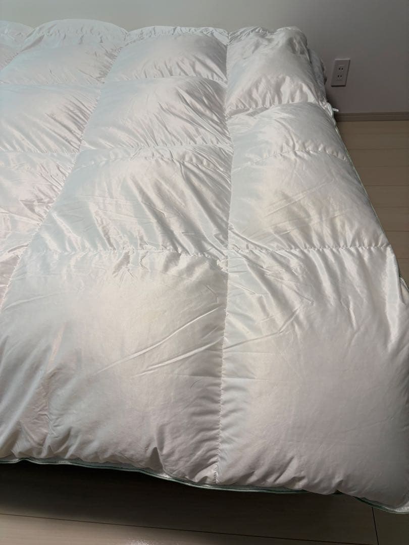 フランスベッド 羽毛掛けふとん　クイーンサイズ　羽毛布団