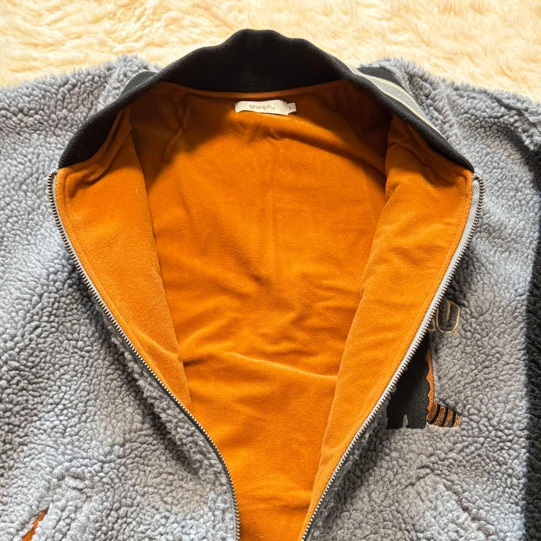 graniph / グラニフ IKAKU ボアスタジアムジャンパー スタジャン