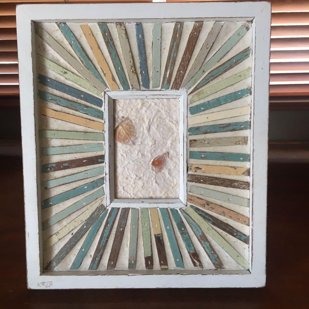 オールドチークフレーム(ターコイズ カラー)