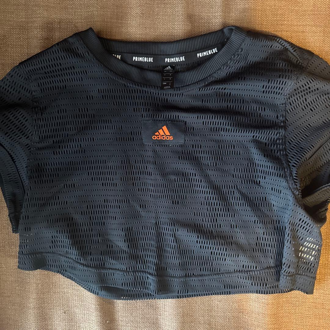 adidas テニスウェアセット 黒/オレンジ