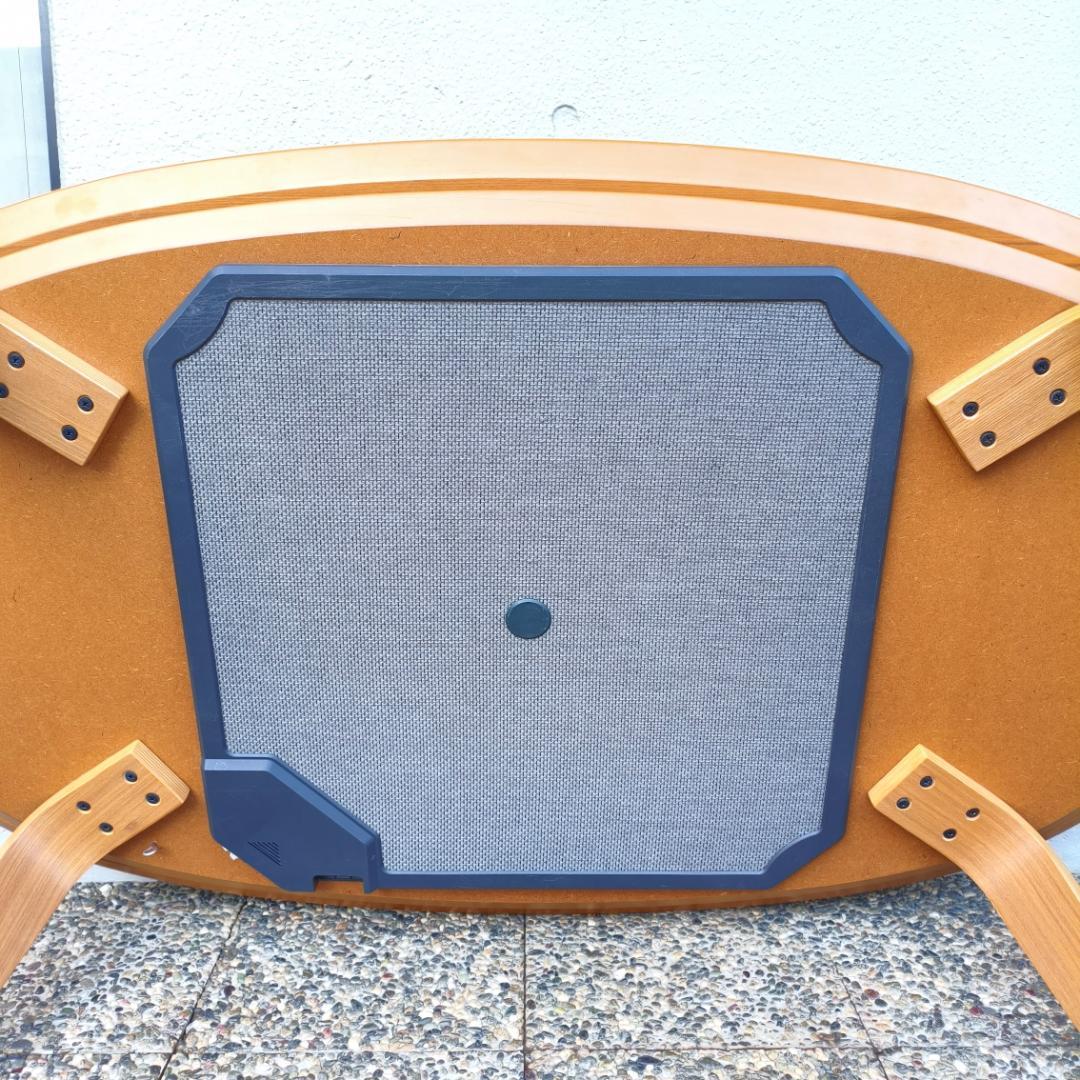 無印良品 楕円こたつ タモ材 家具調こたつ 大きめ 130cm