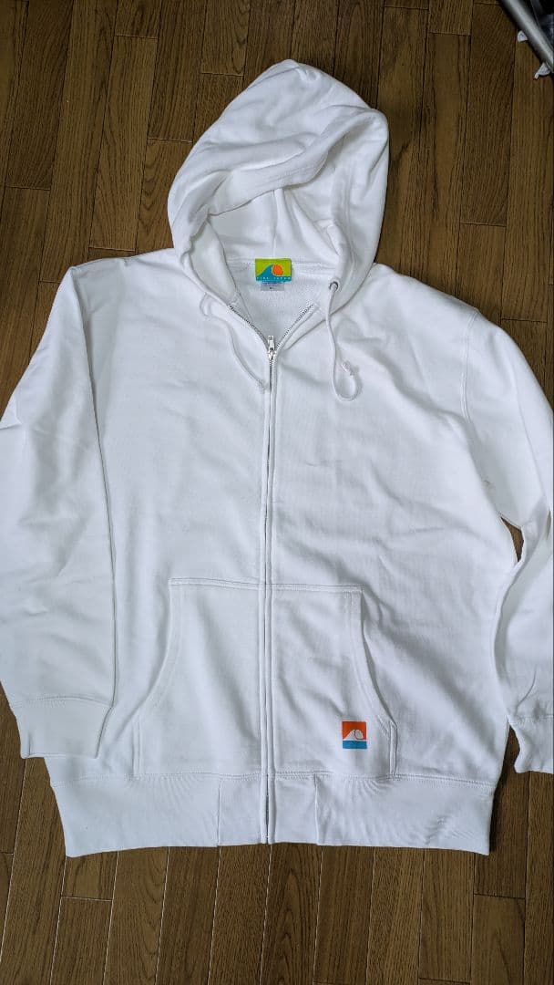 RISEJAPAN ジップアップパーカー ホワイト