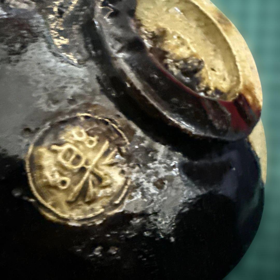 楽焼き　樂茶盌　【メルカリ専用】掛分茶碗　茶道具　ツートンカラー　茶道