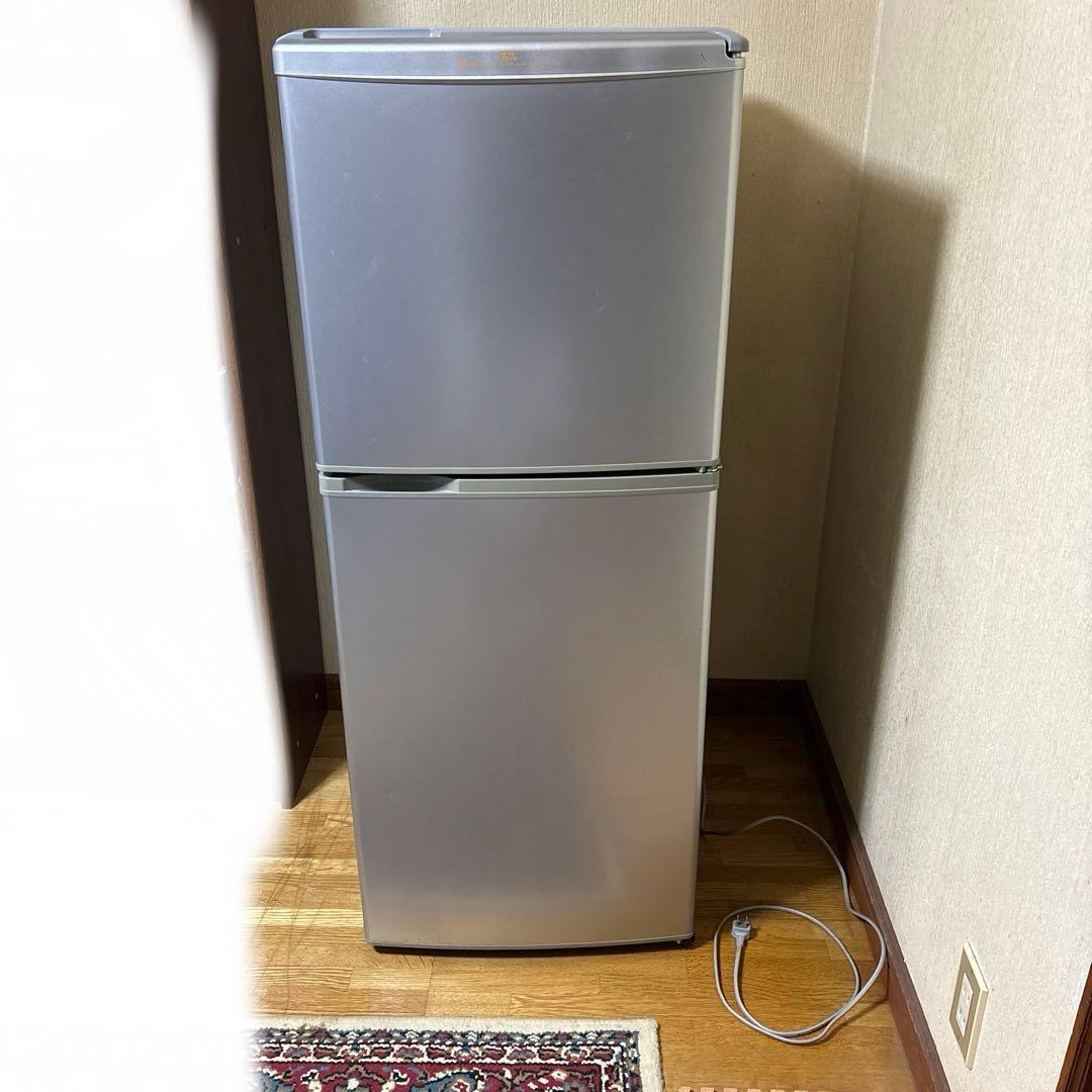 ⚫︎SANYO ノンフロン冷凍冷蔵庫 137L 2ドア SR-14T （S）動作品