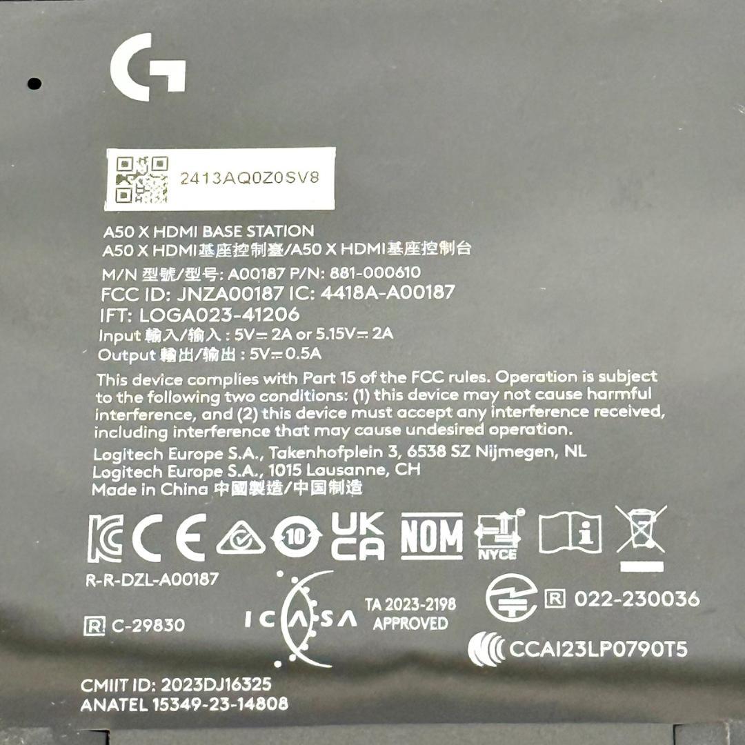 Logicool G ゲーミングヘッドセット A50X-BK