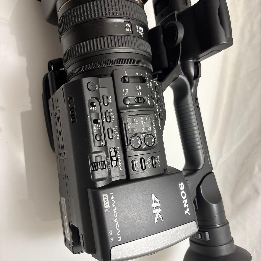 【美品】SONY FDR-AX1 ハンディーカム4K ワイコン、マイク、ケース付