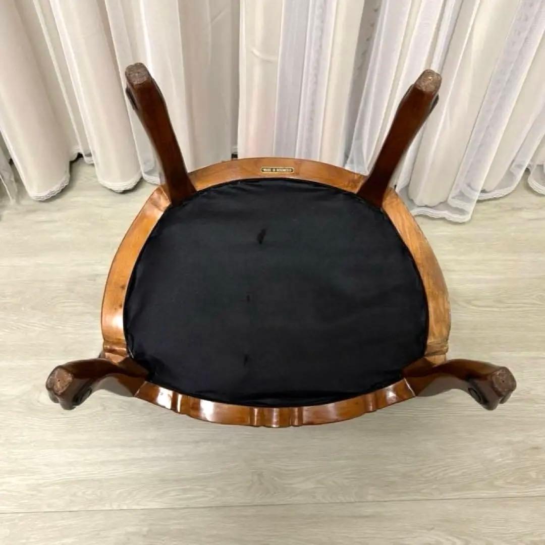 マホガニー材使用 ベネシア 1人掛けソファ ベロアピンク