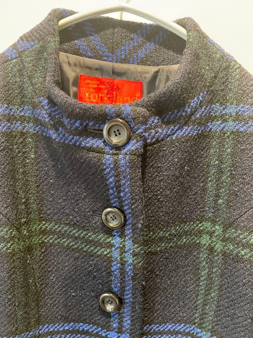 Yorkland チェック柄ロングコート