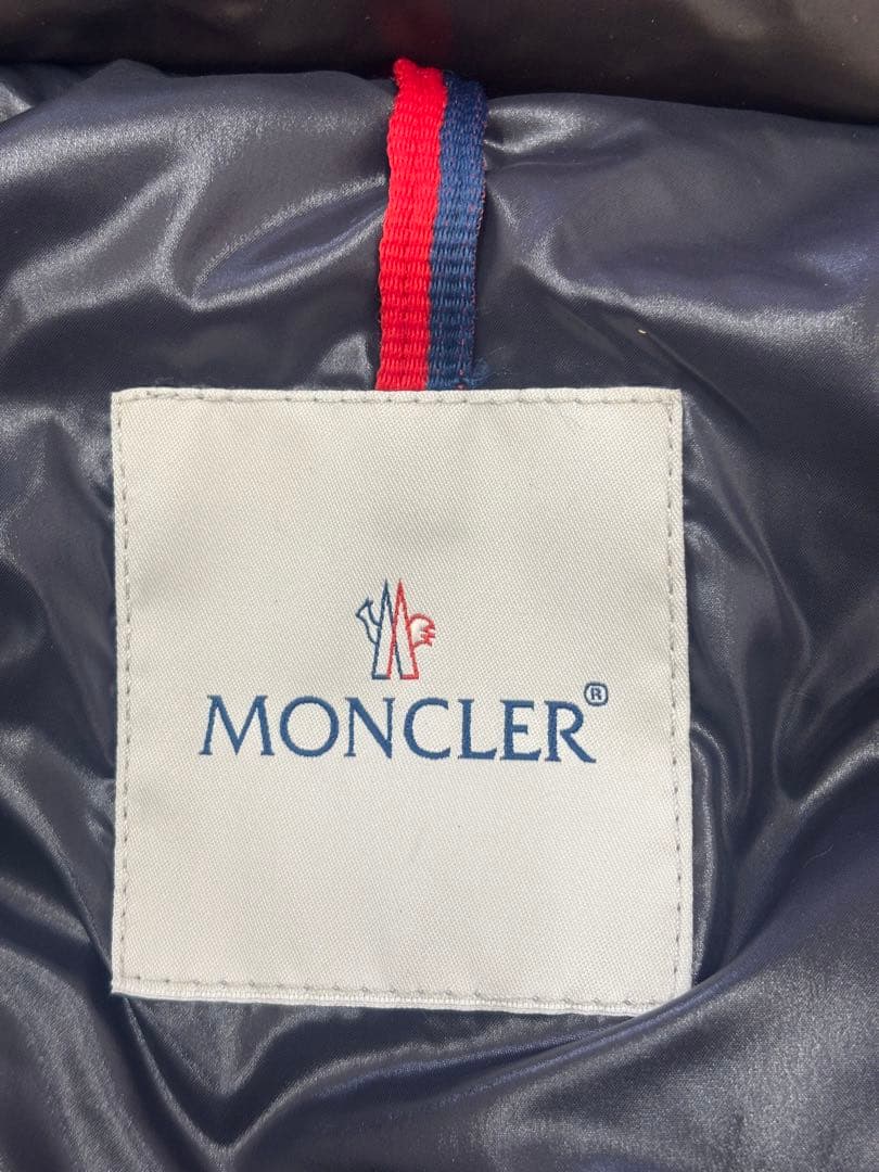 【美品】モンクレール ダウンベスト 正規品 茶系 ブラウン Sサイズ