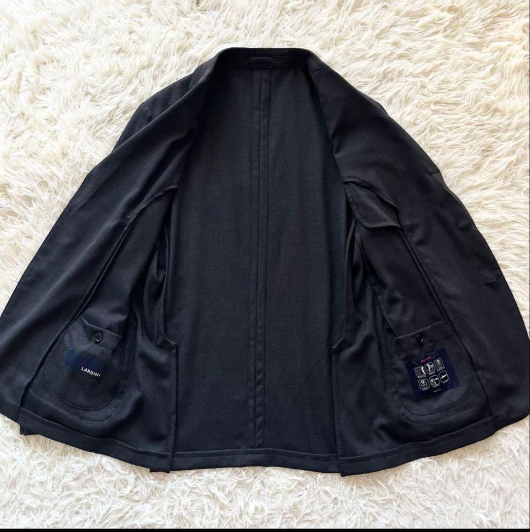 Y*h様 <美品> LARDINI easy wear バーズアイ グレー ジャ