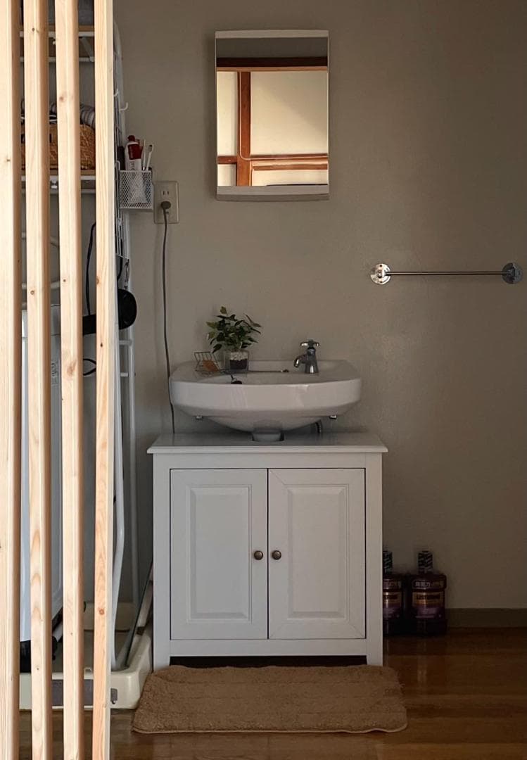 洗面台下収納キャビネット 幅60*奥行30*高さ62cm 収納棚