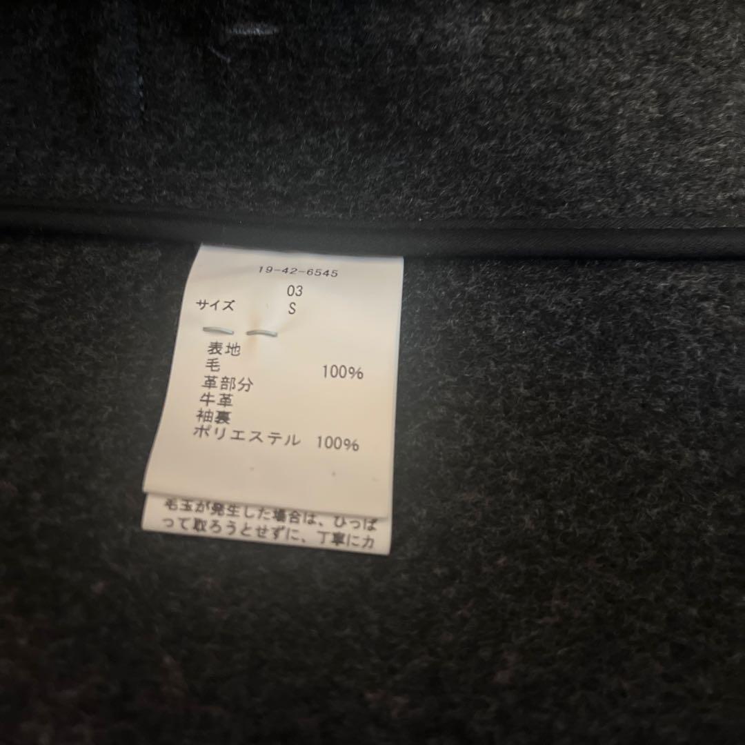 【ブルックスブラザーズ】ダッフルコート　グレーチェック　フード　Sサイズ