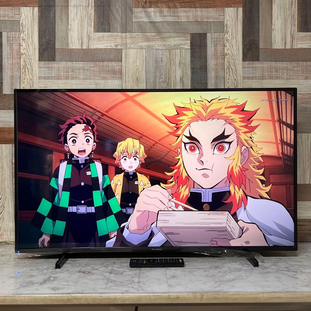 リクエスト価格全国送料込フナイ50V型液晶4Kチューナー内蔵、見ながら録画HDD