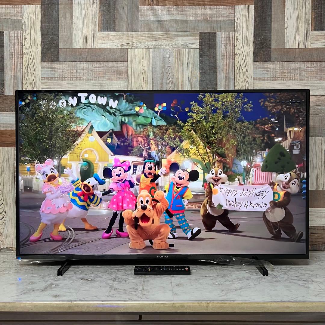 リクエスト価格全国送料込フナイ50V型液晶4Kチューナー内蔵、見ながら録画HDD