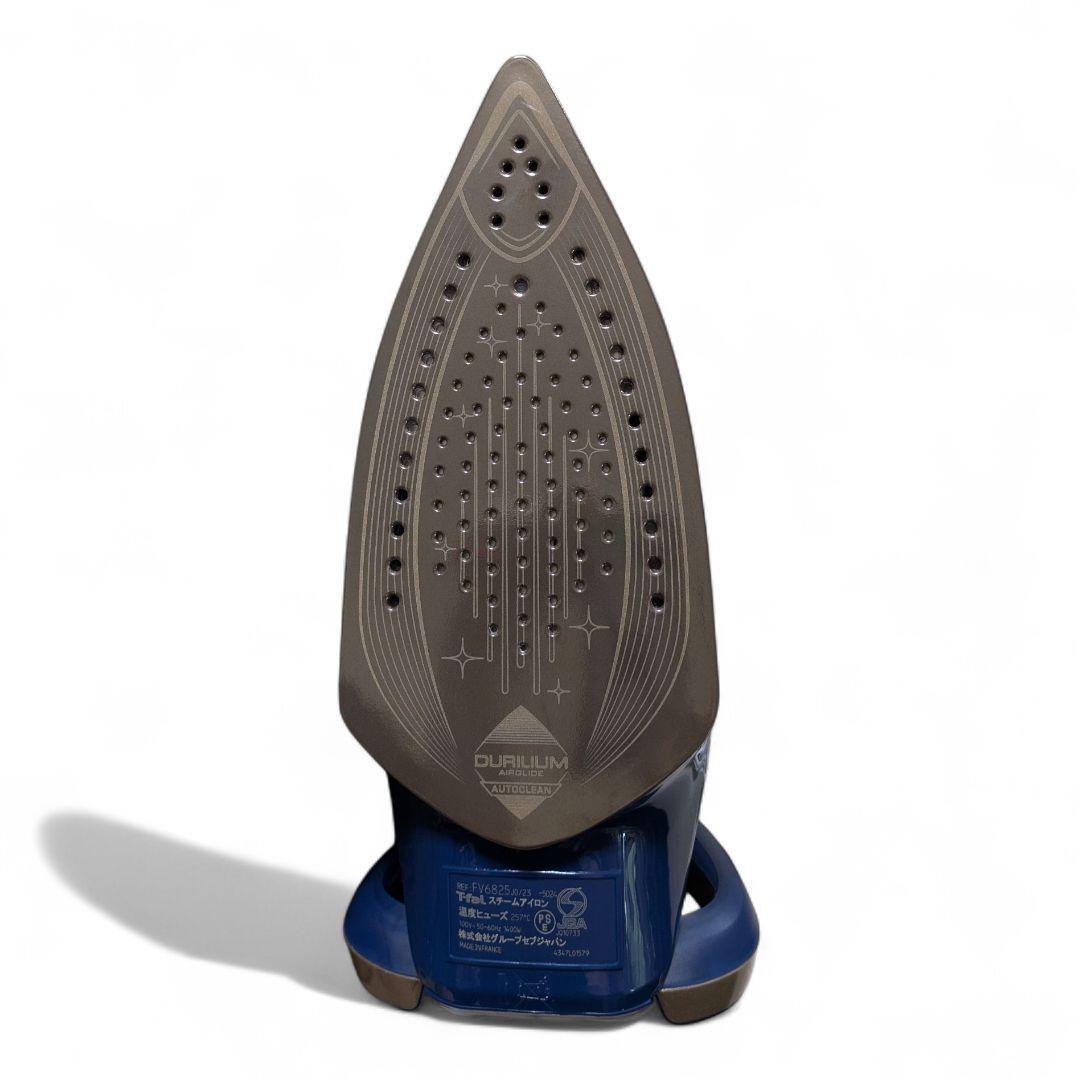 【美品】Tefal スチームアイロン ネイビー ターボプロ　6825