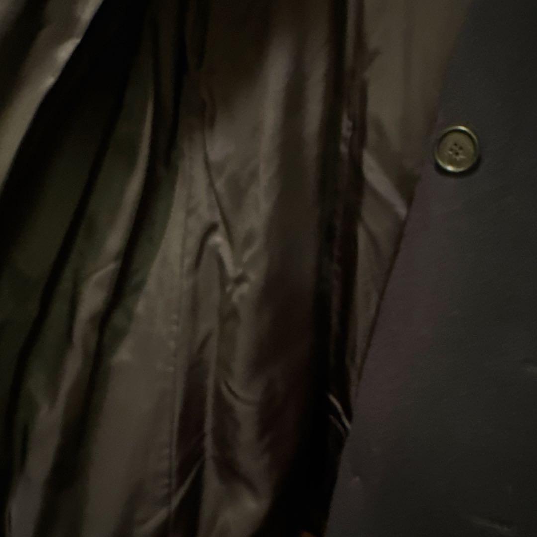 美品ポロラルフローレン　カシミヤ混ウールピーコート　ネイビー