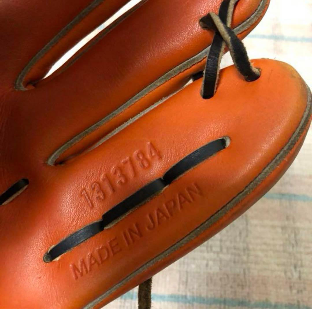 「激レア」アンダーアーマー オレンジ 硬式グローブ 内野手用