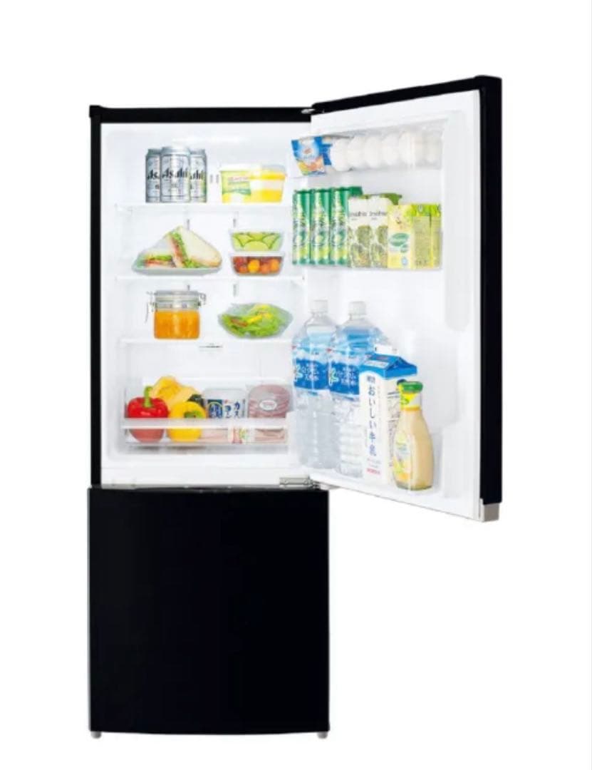 東芝 GR-R15BS-K 2ドア冷凍冷蔵庫 (153L・右開き) ブラック