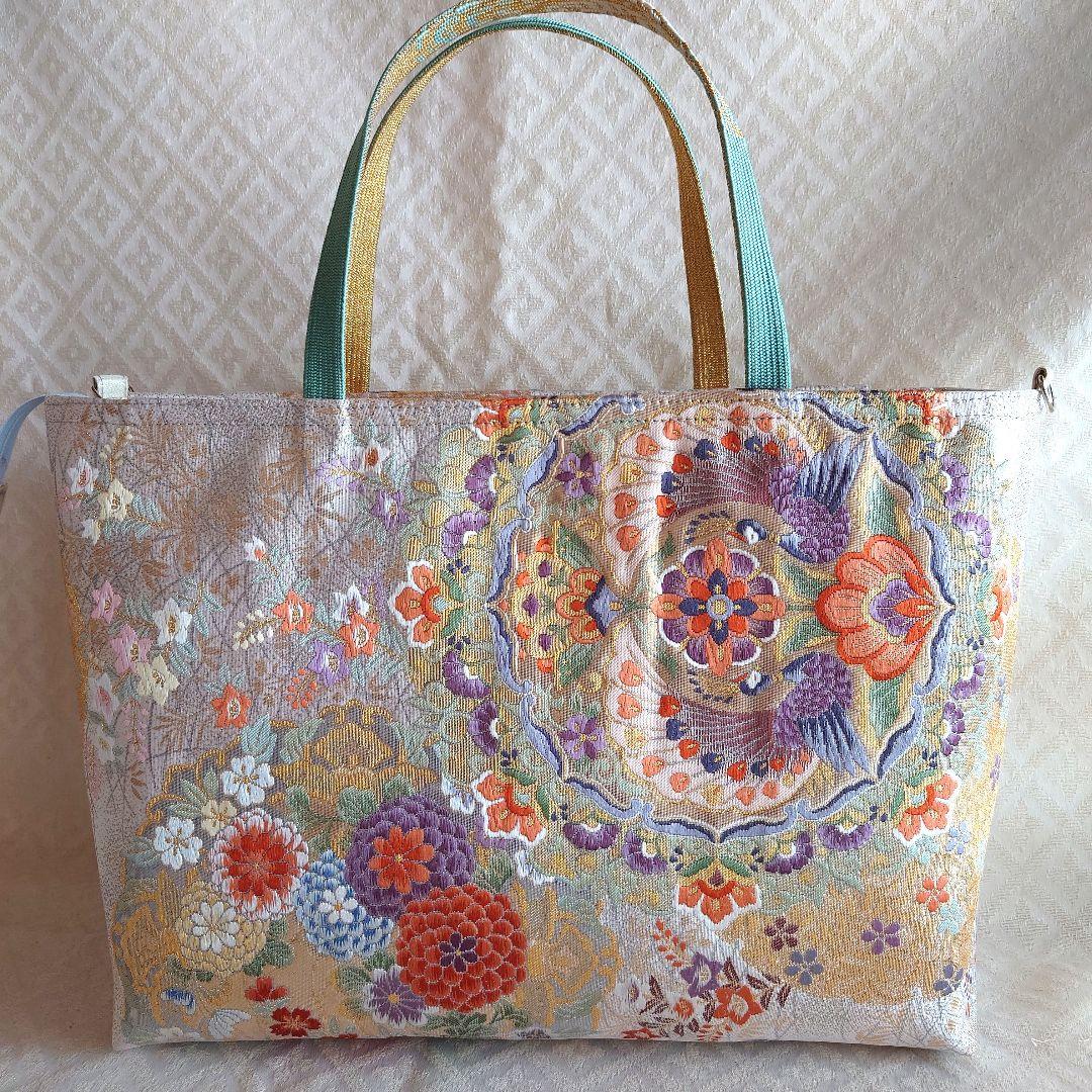 専用 正絹 中古袋帯 リメイクＡ４ 蓋付き２点おまとめ