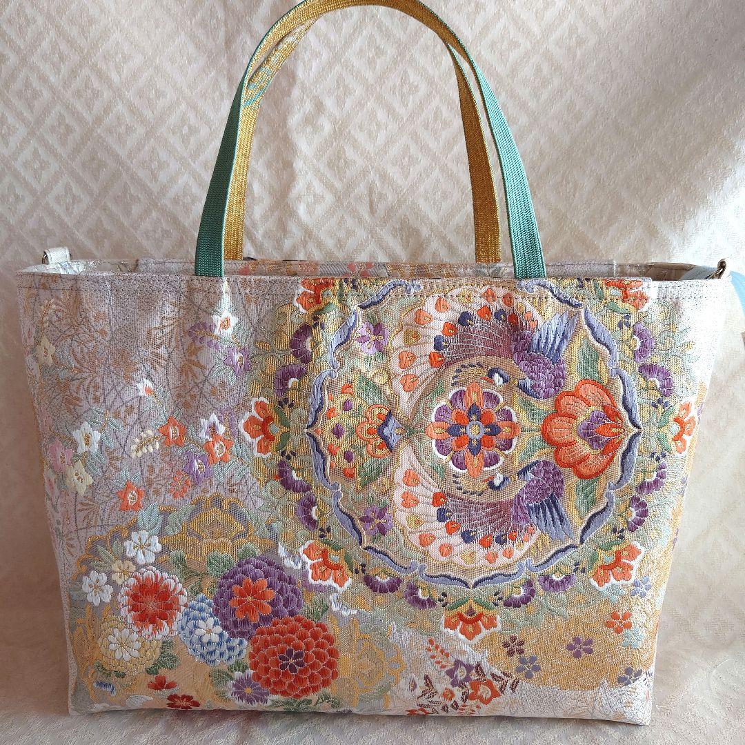 専用 正絹 中古袋帯 リメイクＡ４ 蓋付き２点おまとめ