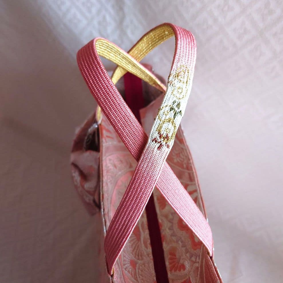 専用 正絹 中古袋帯 リメイクＡ４ 蓋付き２点おまとめ