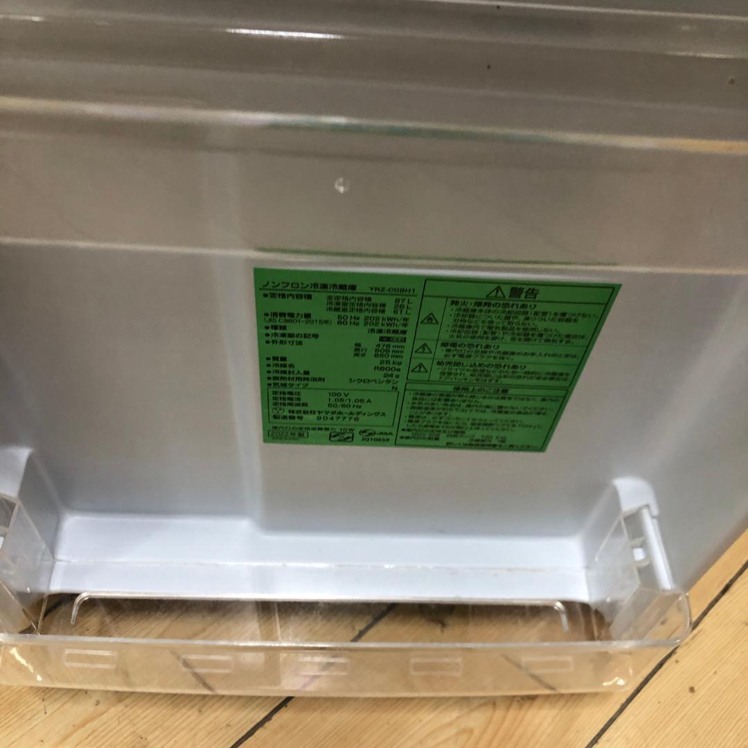 送料無料【美品 冷蔵庫 ヤマダ 2022年YRZ-C09H1 250806-8