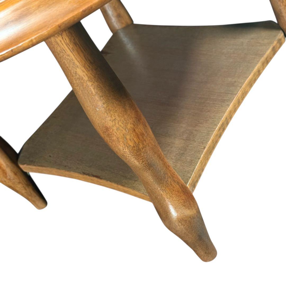 HR737 【ビンテージ】　マルニ木工　サイドテーブル　丸テーブル