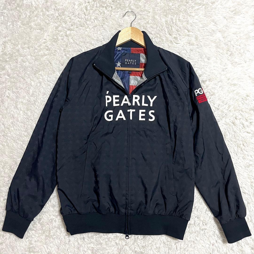 ✨未使用級✨パーリーゲイツ ナイロンジャケット 防水 アメリカ星条旗 Mサイズ