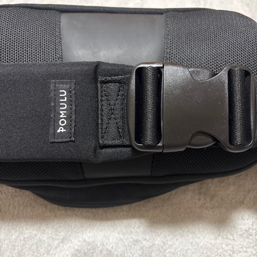 POMULU ポムル ヒップシート ショルダーバッグ スリング ブラック 黒