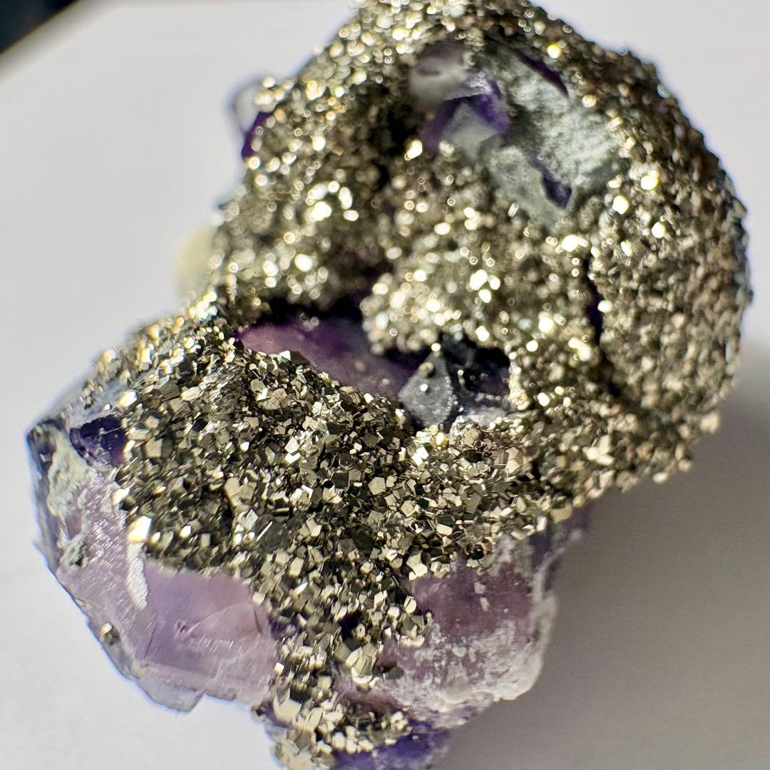 522 中国 内モンゴル産 レアタイプ フローライト&パイライト