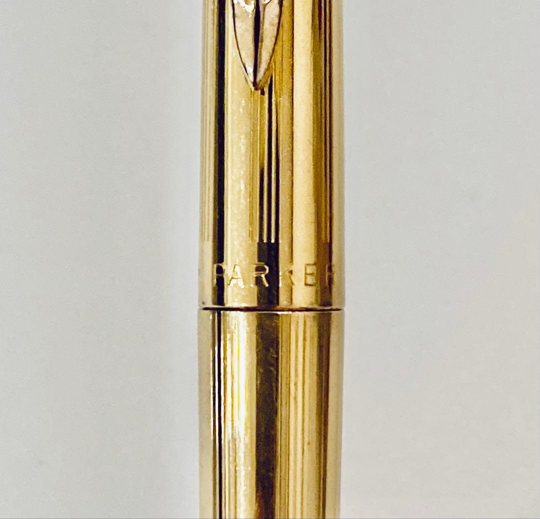 レア◆パーカー 75インシグニア 高級ボールペン USA製 ゴールド 14金張り