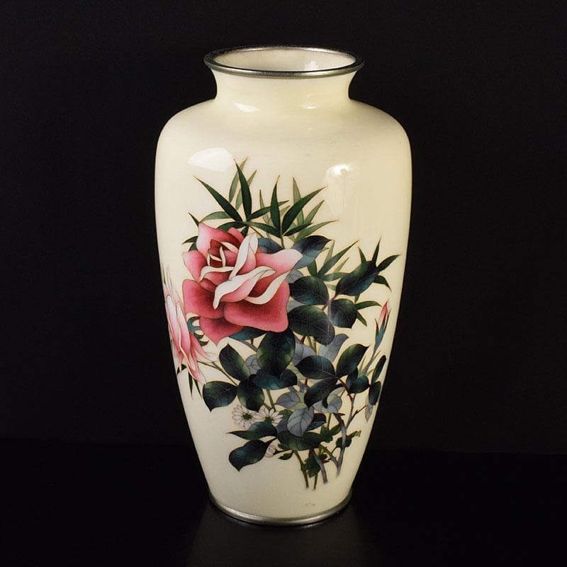 七宝焼　花文　花瓶　M　R7879C