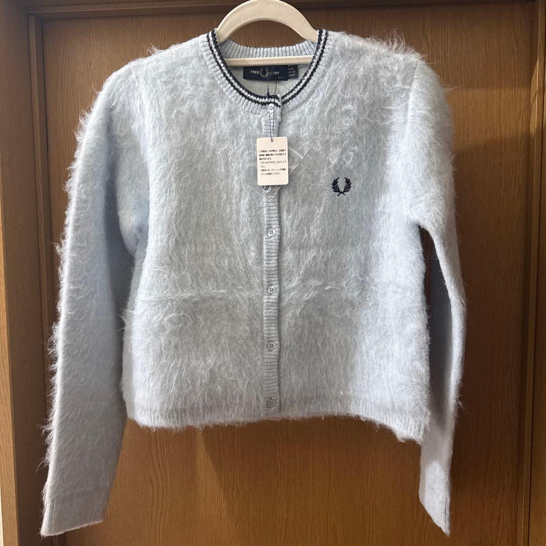 トップス FRED PERRY Fluffy Crewneck Knit Cardigan