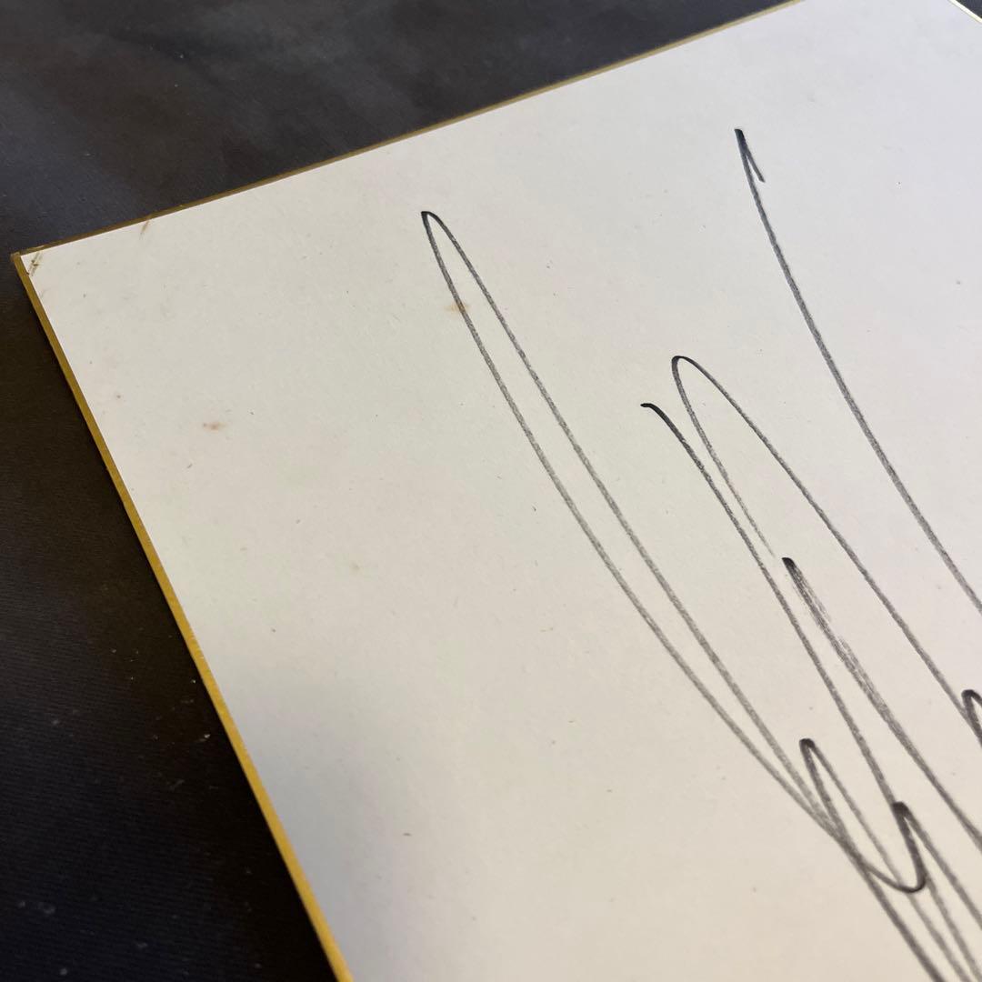 値下げ❗️殿堂:イチロー　サイン色紙　ORIX BlueWave時代 　写真付き