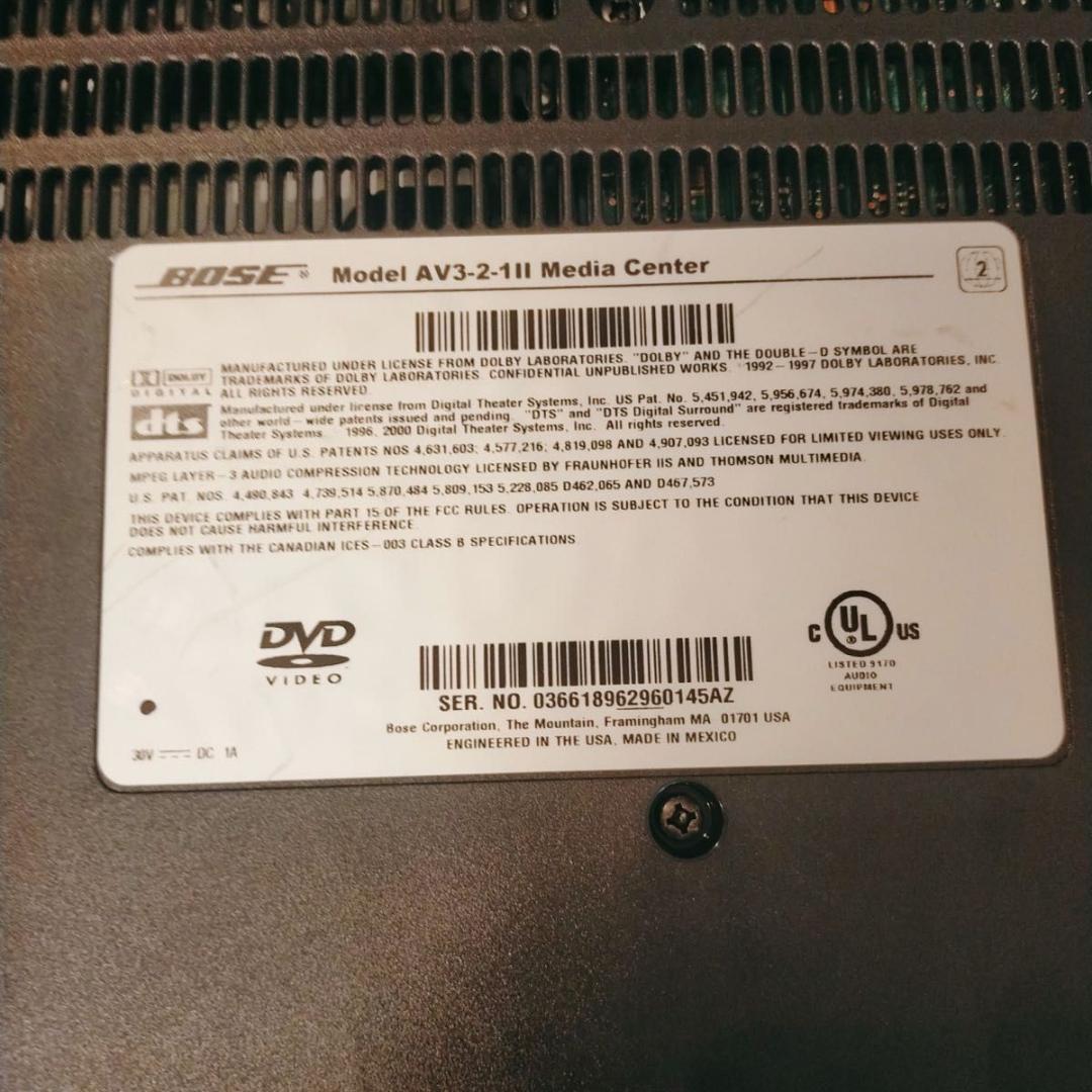 BOSE　 PS3・2・1 Ⅱ POWERED SPEAKER SYSTEM