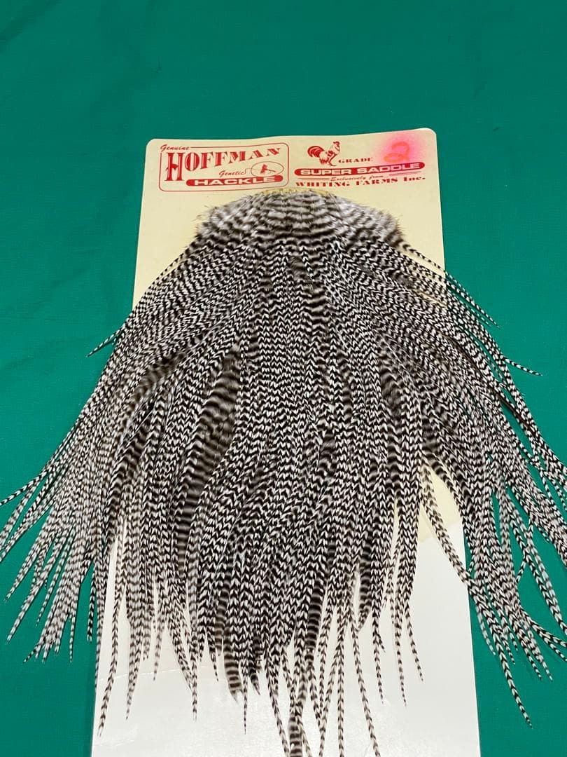 フライフィッシング　ドライフライ用マテリアル　ホワイティング グリズリーサドル