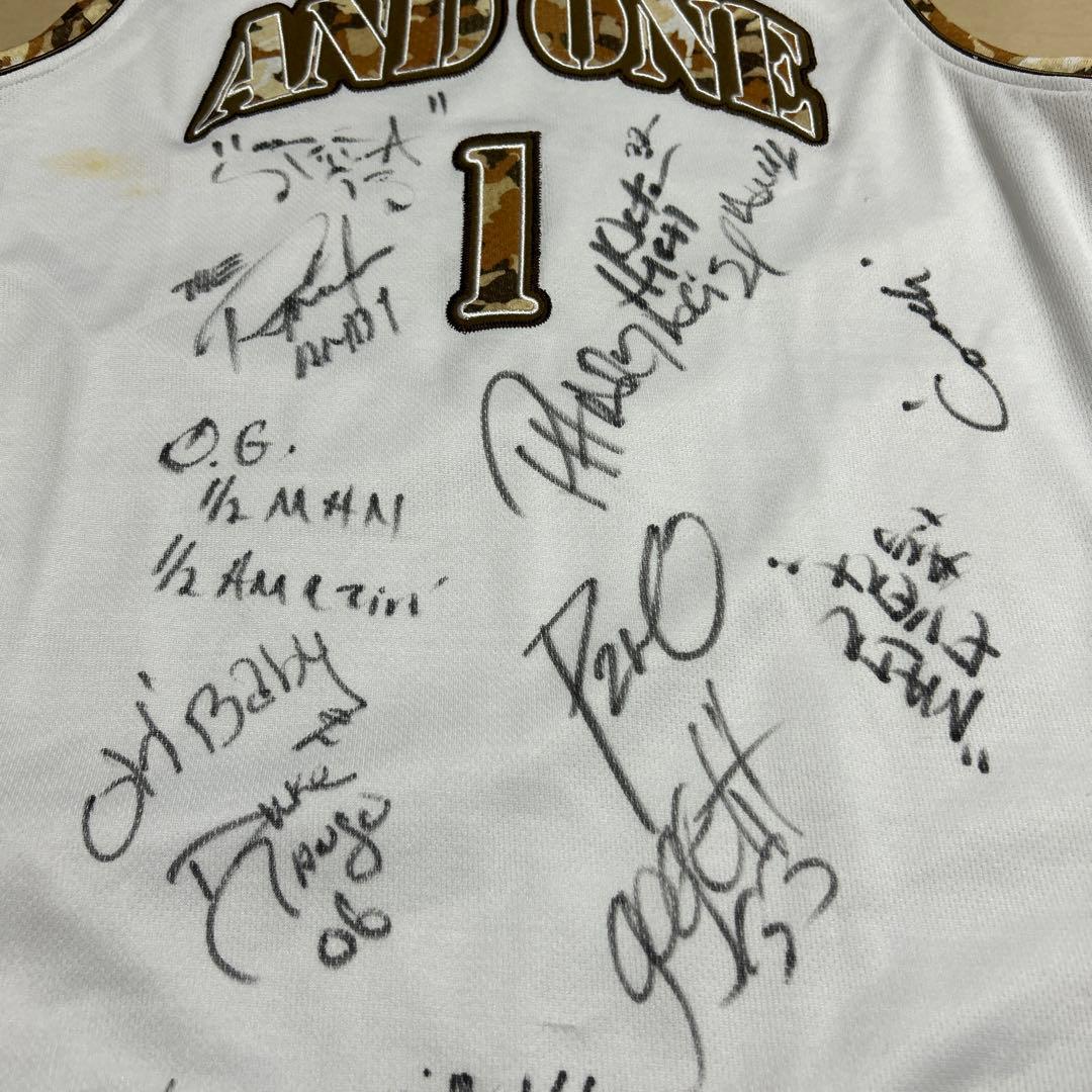 AND1 ミックステープツアー　直筆サイン入りユニフォーム