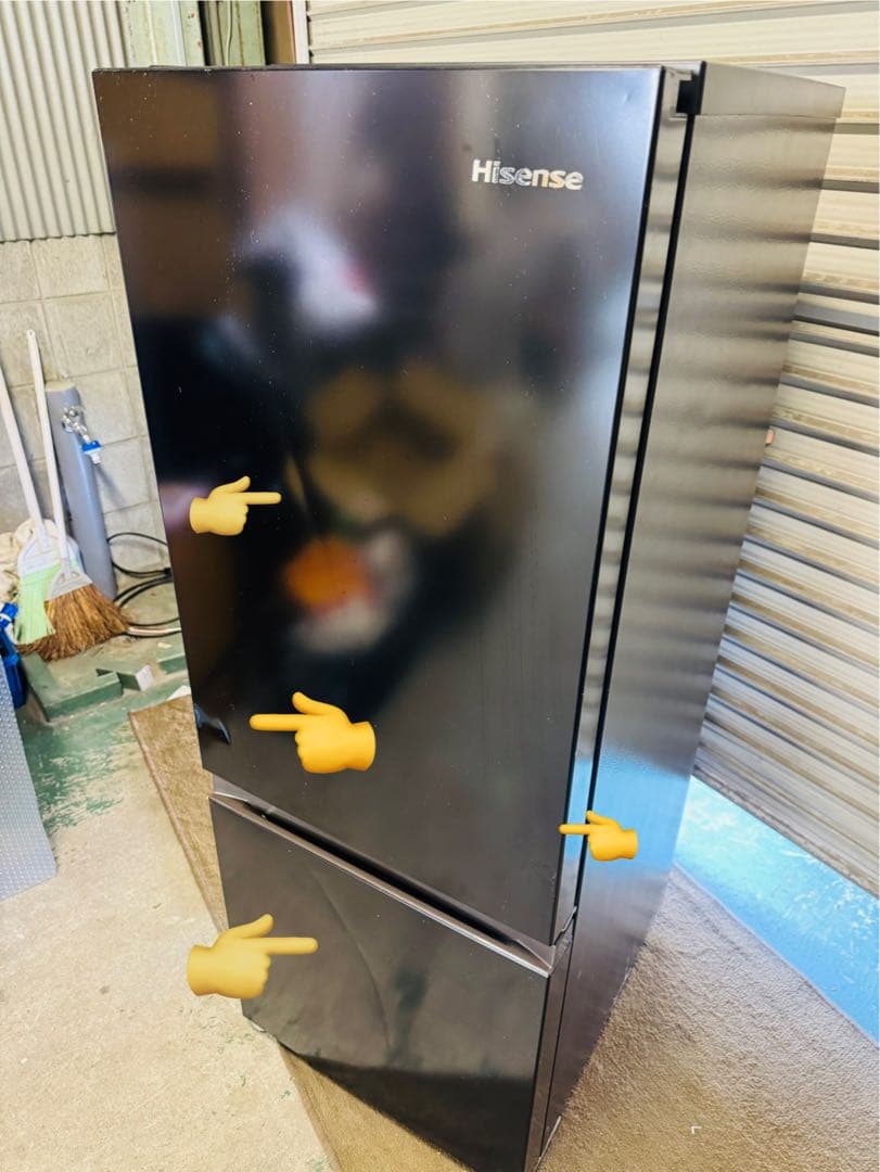 6r35 Hisense 2ドア冷凍冷蔵庫 HR-D15FB 162L 中古