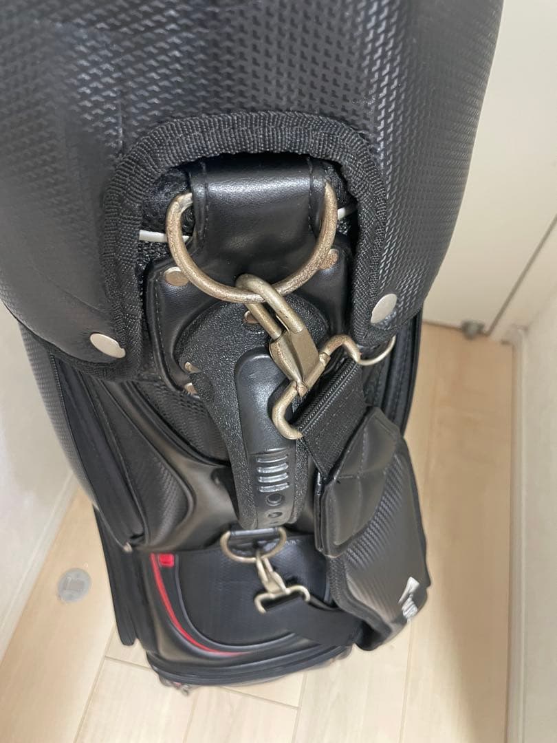 ブリヂストンTOURSTAGE キャディバッグ ブラック/レッド