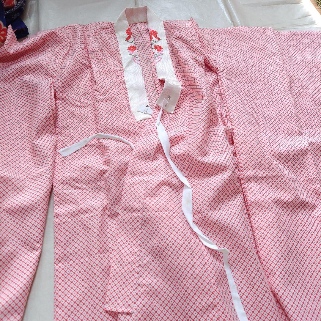 NICO！ 七五三　7歳　女の子着物セット　付け帯付き　草履　青しぼり調