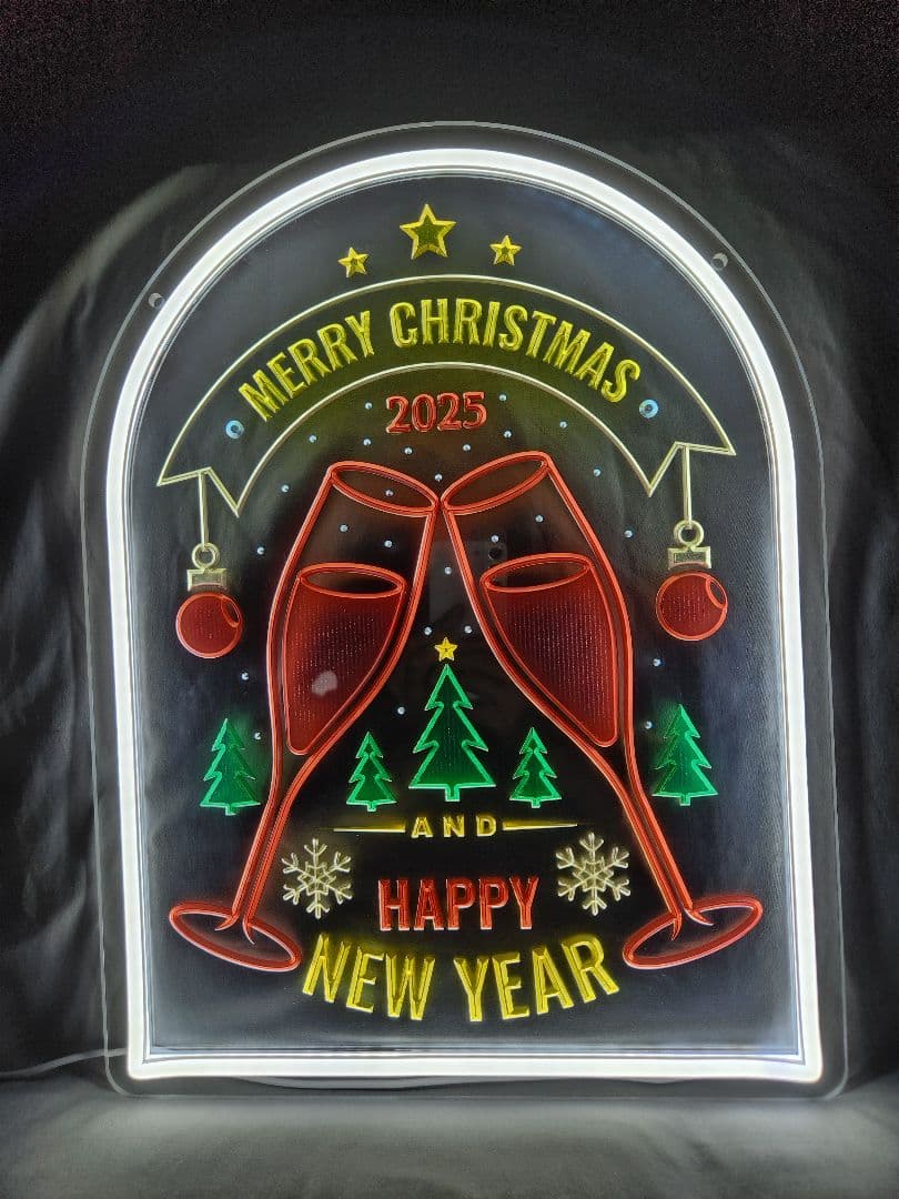 【ラスト１点】クリスマス　新年　ネオンサイン 　装飾　インテリア　照明