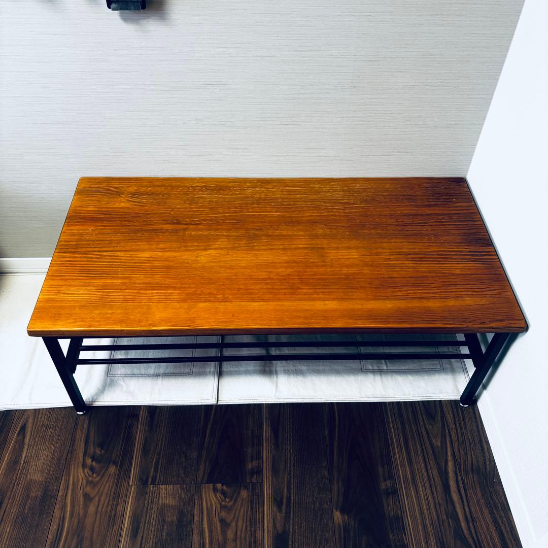 木製ビンテージテーブル/アイアン脚